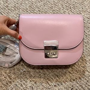 Michael Kors Small Sloan Editor 32T9SS9C1L Crossbody Bag In PALE LILAC